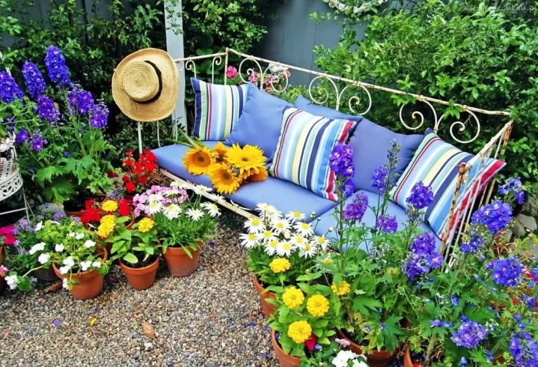 Blomsterträdgårdsdesign