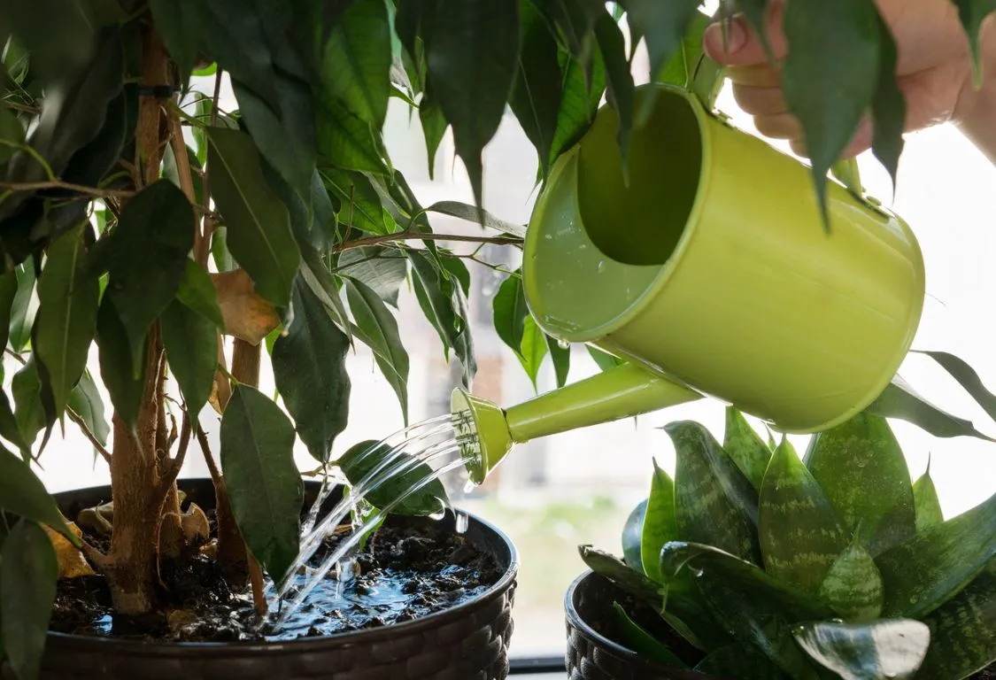 rädda övervattnad växt