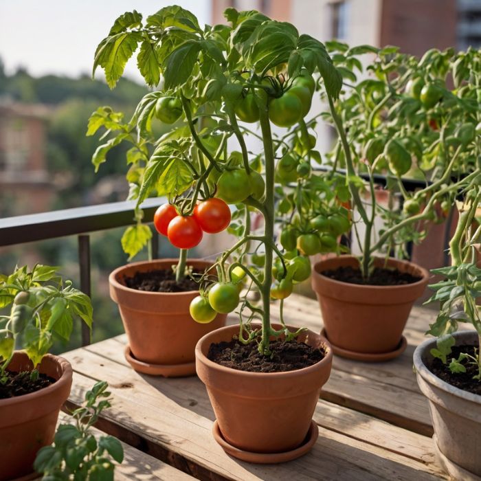 hur odlar man tomater på balkongen