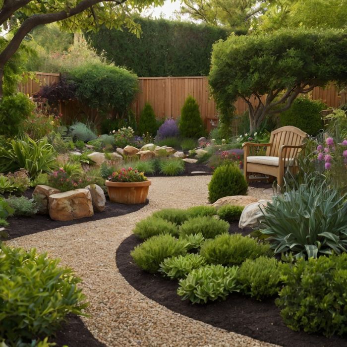 skapa en trädgård med lite underhåll